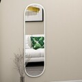Oglinda decorativa, Siam, Magnum, 40x120x2 cm, MDF , Alb