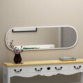 Oglinda decorativa, Siam, Magnum, 40x120x2 cm, MDF , Alb