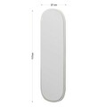 Oglinda decorativa, Siam, Magnum, 40x120x2 cm, MDF , Alb