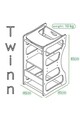 Turn de invatare, Sweetie, Twinn, 40x83x45 cm, Placaj, Natural