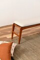 Banca, Vow Chair, Touch Bench, 120x40x45 cm, Lemn, Maro/Crem