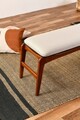 Banca, Vow Chair, Touch Bench, 120x40x45 cm, Lemn, Maro/Crem
