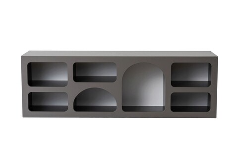 Consola, Glenevis, Lorin, 160x51x38 cm, PAL, Antracit