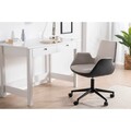 Scaun de birou, Lemont, Dora, 62x77x60 cm, Tapițerie: 100% POLIESTER, Crem / Antracit