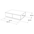 Set mobilier living, Locelso, Fr17-Aw, PAL, Pin Atlantic / Alb