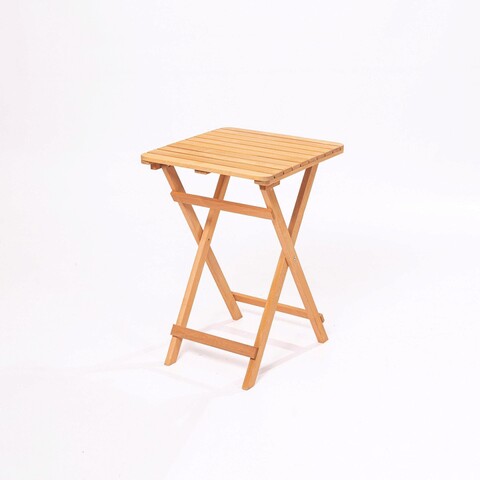 Set mobilier de gradina 3 piese, Meya Dekor, My001A, Lemn de fag, Natural / Crema