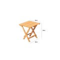 Set mobilier de gradina 3 piese, Meya Dekor, My007, Lemn de fag, Maro / Natural