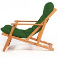 Set mobilier de gradina 3 piese, Meya Dekor, My007, Lemn de fag, Verde / Natural