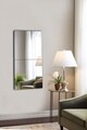 Oglinda decorativa, Mirrorland, Rectangular, Oglinda acrilica;MDF, Argintiu