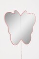 Oglinda cu Iluminare Led, Mirrorland, Butterfly Silver, Oglinda acrilica;MDF, Roz