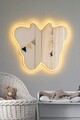 Oglinda cu Iluminare Led, Mirrorland, Butterfly Silver, Oglinda acrilica;MDF, Galben