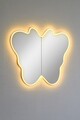 Oglinda cu Iluminare Led, Mirrorland, Butterfly Silver, Oglinda acrilica;MDF, Galben
