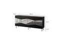 Consola, Neostill, Nice, 180x80x40 cm, PAL, Negru / Fume