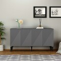 Consola, Olivia, Draw, 150x79x40 cm, PAL, Antracit