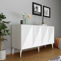 Consola, Olivia, Draw, 150x79x40 cm, PAL, Alb
