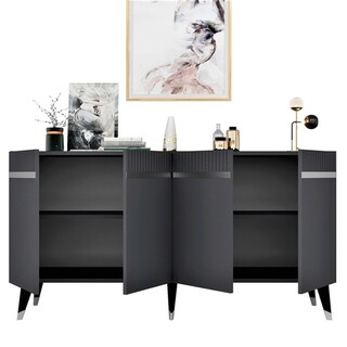 150x80x40 cm, Antracit;Argintiu