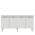 Consola, Olivia, Alvin, 150x80x40 cm, PAL , Alb