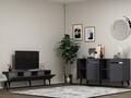 Set mobilier living, Olivia, Defne, PAL , Antracit / Argintiu
