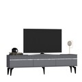 Set mobilier living, Olivia, Defne, PAL , Antracit / Argintiu