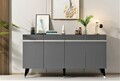 Set mobilier living, Olivia, Defne, PAL , Antracit / Argintiu
