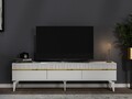 Set mobilier living, Olivia, Defne, PAL , Alb/Auriu