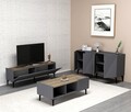 Set mobilier living, Olivia, Draw, PAL , Antracit / Nuc