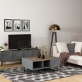 Set mobilier living, Olivia, Draw, PAL , Antracit / Nuc