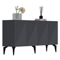 Set mobilier living, Olivia, Draw, PAL , Antracit / Nuc