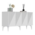 Set mobilier living, Olivia, Draw, PAL , Alb/Negru