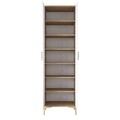 Dulap multifunctional, Rani, JE102, 60x198 cm, PAL, Nuc/Alb