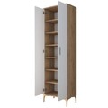 Dulap multifunctional, Rani, JE102, 60x198 cm, PAL, Nuc/Alb