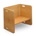 Set masa si scaune 3 piese, Hanah Home, Flexy Table Set, Natural