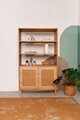 Corp biblioteca, Wolina, Jüt Bookshelf, 40x90x110 cm, Lemn, Stejar