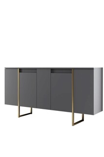 160x35x80 cm, Antracit;Auriu