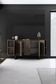 Consola, Bexley, Luxe, 160x35x80 cm, PAL, Nuc / Negru