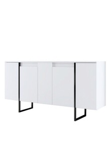 160x35x80 cm, Alb;Negru