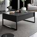 Set mobilier living, Bexley, Luxe Set, PAL, Antracit / Negru