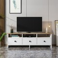 Comoda TV, Inarch, Oslo, 150x47x36 cm, PAL, Alb / Safir