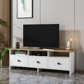 Comoda TV, Inarch, Oslo, 150x47x36 cm, PAL, Alb / Safir