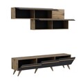 Comoda TV, Inarch, Amsterdam, 180x42x35 cm, PAL, Antracit / Nuc