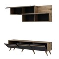 Comoda TV, Inarch, Amsterdam, 180x42x35 cm, PAL, Antracit / Nuc
