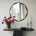 Oglinda decorativa, Neostill, Stella, 60x60 cm, PAL, Negru