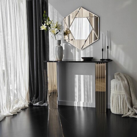 Dulap, Neostill, Dresser 3B, 105x80x34 cm, PAL, Bronz