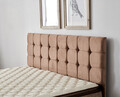 Saltea dubla, Base & Headboard, Niron, Helen, 180x38x200 cm, Cadru: OȚEL, Maro deschis