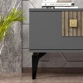 Comoda TV, Olivia, Luna, 180x44.6x29.6 cm, PAL , Antracit / Nuc