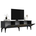 Comoda TV, Olivia, Luna, 180x44.6x29.6 cm, PAL , Antracit / Nuc