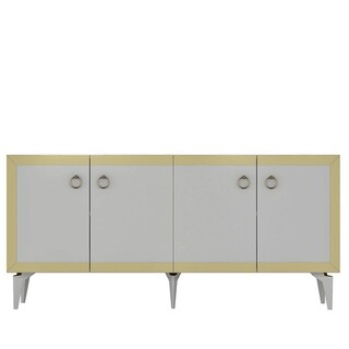 150x40x79 cm, Alb;Auriu