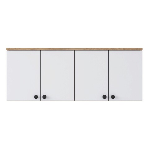 Dulap multifunctional, Rani, BA120, 120x46 cm, PAL, Nuc/Alb