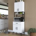 Dulap multifunctional, Rani, JE113, 60x198.6x25 cm, PAL, Alb