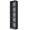 Set birou si biblioteca, Rani, HA125, 120x73 cm, PAL, Nuc / Antracit